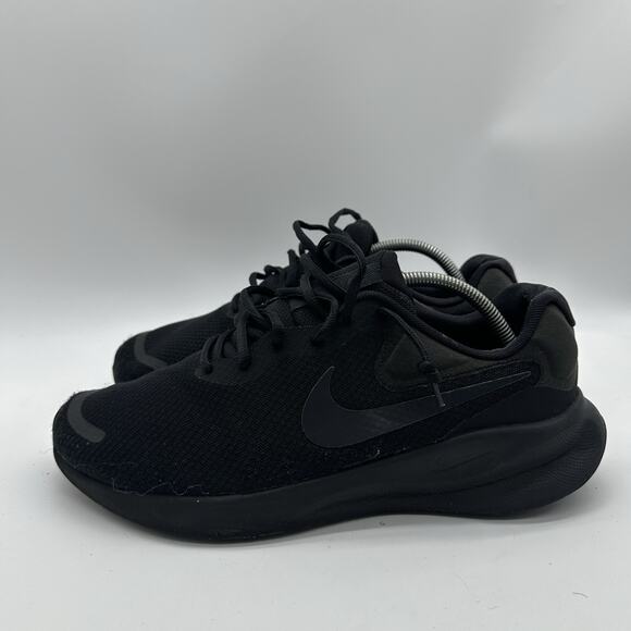 Mens Size 10.5 Nike Revolution 7 Black Running Athletic Sneakers Shoes FB8501001 - Picture 4 of 10